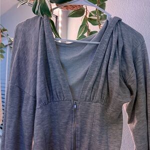 Corset Gray Zip-Up Jacket